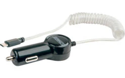 Schwaiger USB-C Spiral-Ladekabel Blau Leuchtend -Camping Ausrüstung Geschäft 250625 2641760