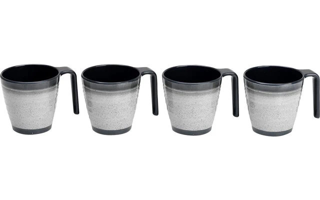 Flamefield Granite Melamin Geschirr-Set 12-tlg. Grey 5 Flamefield Granite Melamin Geschirr-Set 12-tlg. Grey – Bild 3