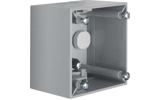 Berker Integro Aufbau-Gehäuse Hoch AP Grau Glänzend 3 Berker Integro Aufbau-Gehäuse Hoch AP Grau Glänzend