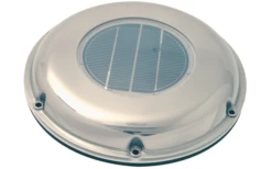 Lilie Solar Ventilator Verchromt Extra Flach Edelstahl