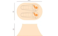 Regatta Malawi 2-Personen-Pop-Up-Festivalzelt Rot