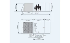 Dometic Rarotonga DA FTT 401 AIR LH Aufblasbares Driveaway Vorzelt 3 M Modell Links -Camping Ausrüstung Geschäft 707747 4801769
