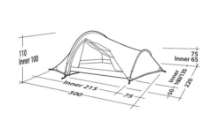 Robens Challenger 3XE Tunnelzelt Grün -Camping Ausrüstung Geschäft 771890 5131130