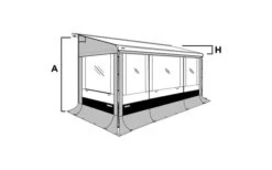 Thule Seitenwand Set Safari Residence G3 6200 / 6002 -Camping Ausrüstung Geschäft 89469 608226